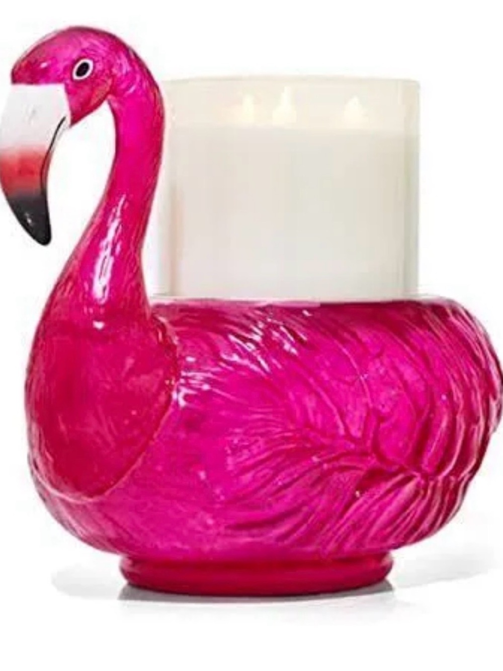 Hot Pink Flamingo Candle Holder - Bath and body works